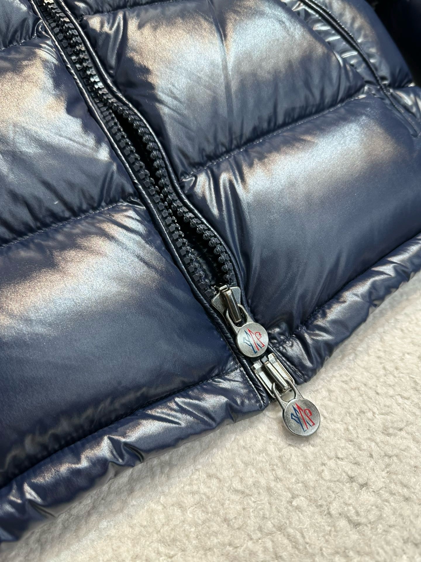 Blaue Jacke