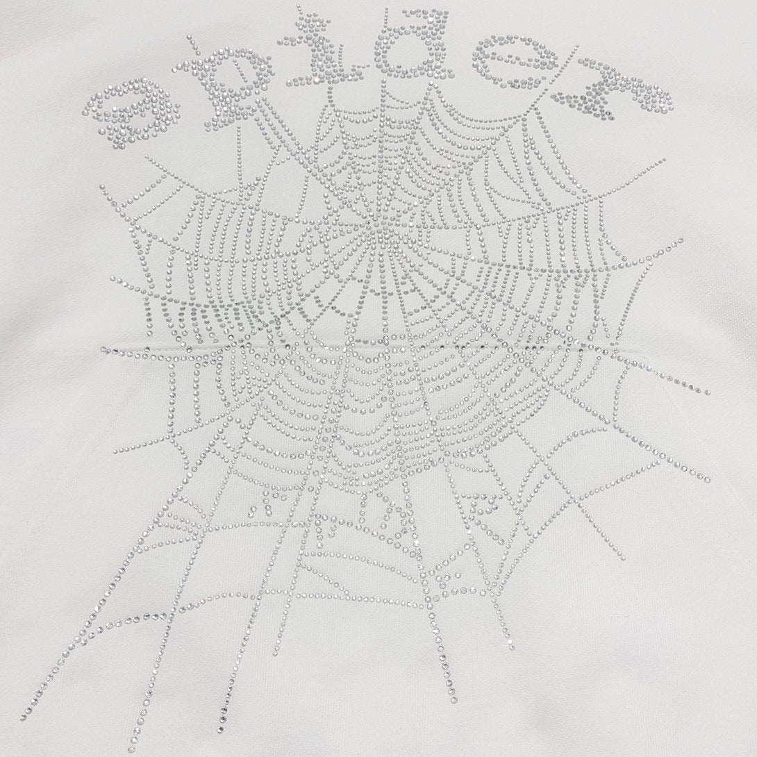 Weißer Hoodie