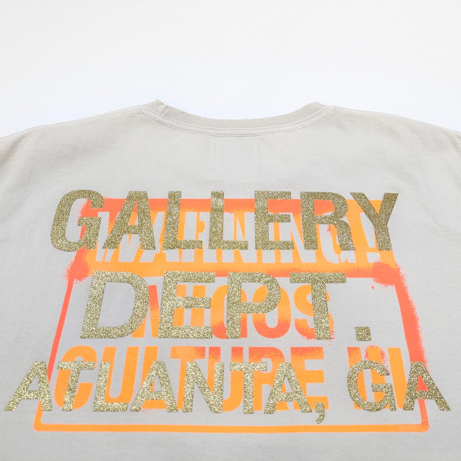White and Beige grey T-shirt - FashionHype.xyz