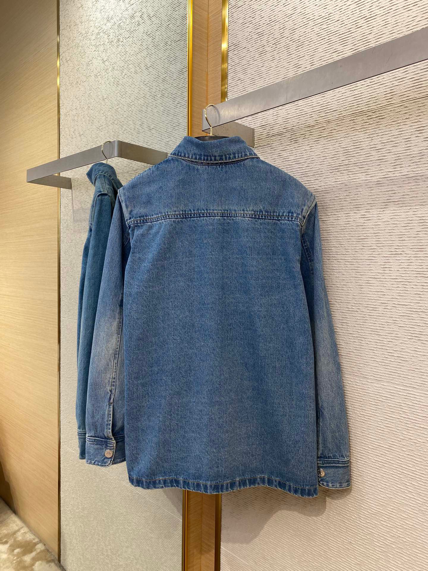 Beige and Blue Jacket