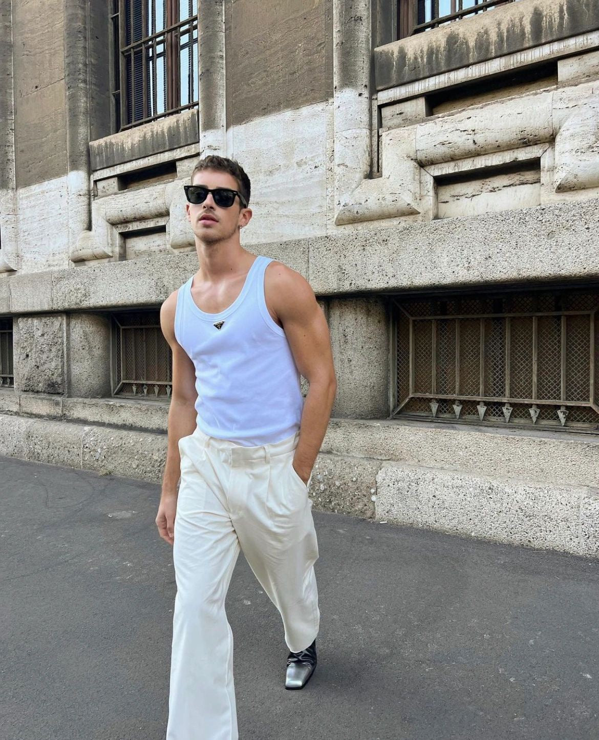 Black and White Vest - FashionHype.xyz