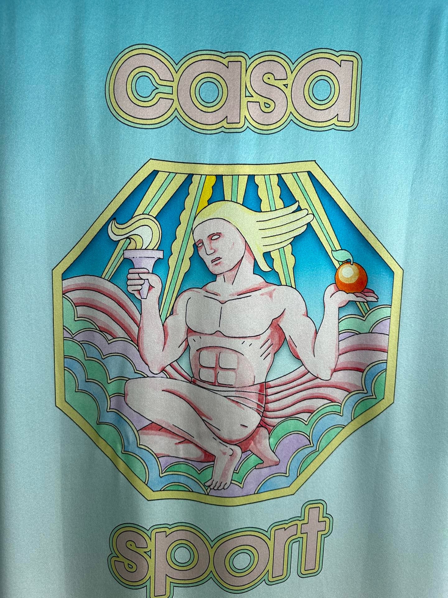 قميص أزرق سماوي