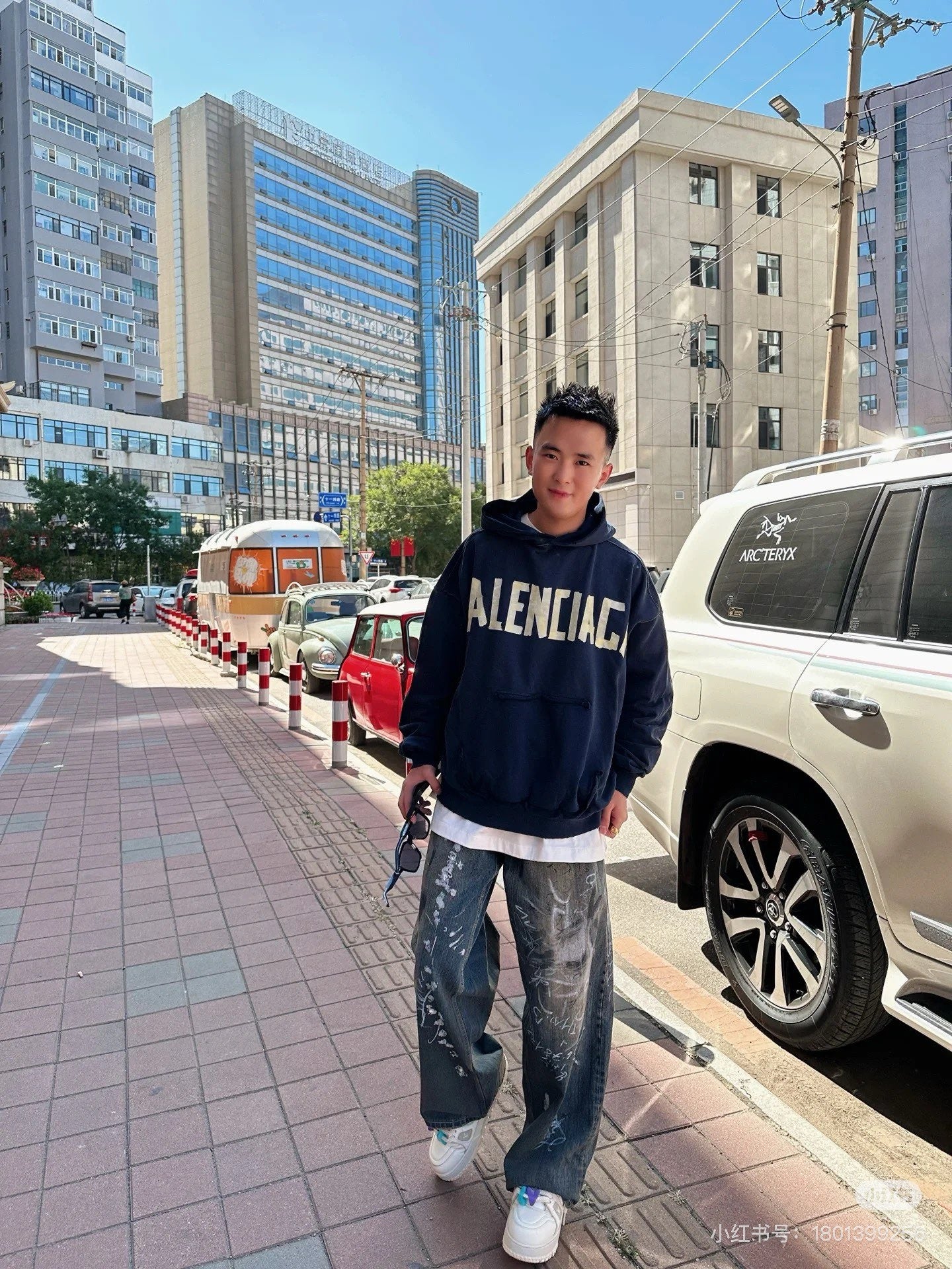 Red and Blue Hoodie - FashionHype.xyz