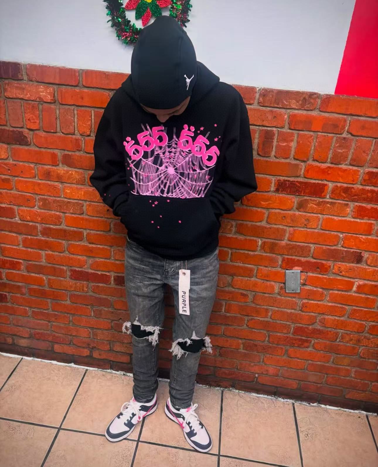 Schwarzer Hoodie