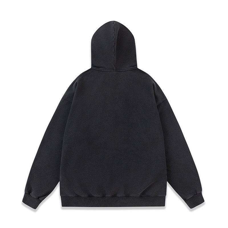 Schwarzer Hoodie