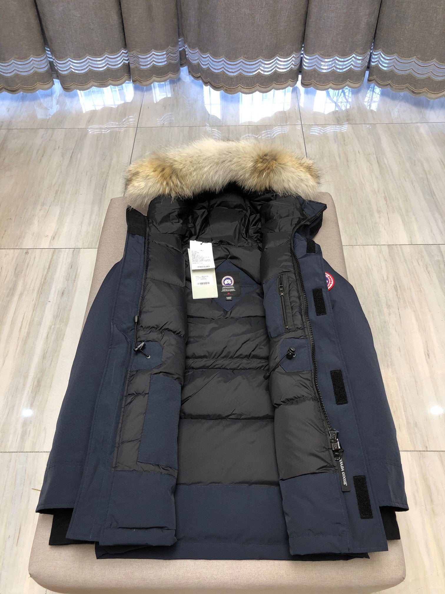 White,Grey,Blue and Black Jacket - FashionHype.xyz