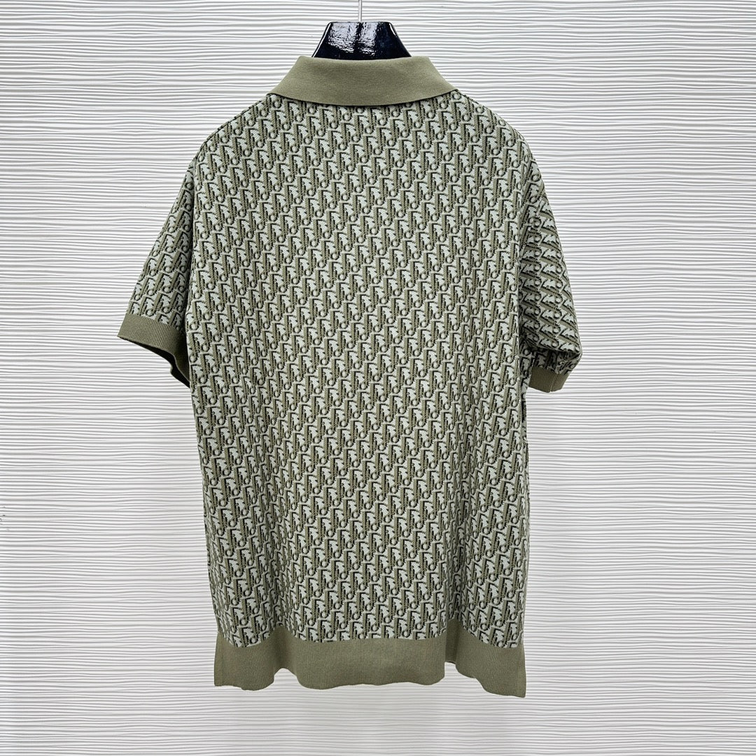 Dark blue and Green Polo - FashionHype.xyz