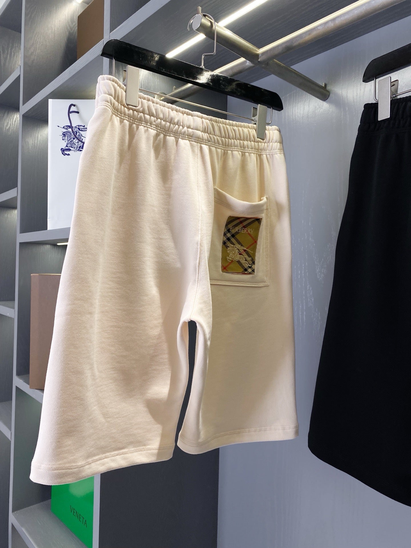 Black and Beige Short - FashionHype.xyz