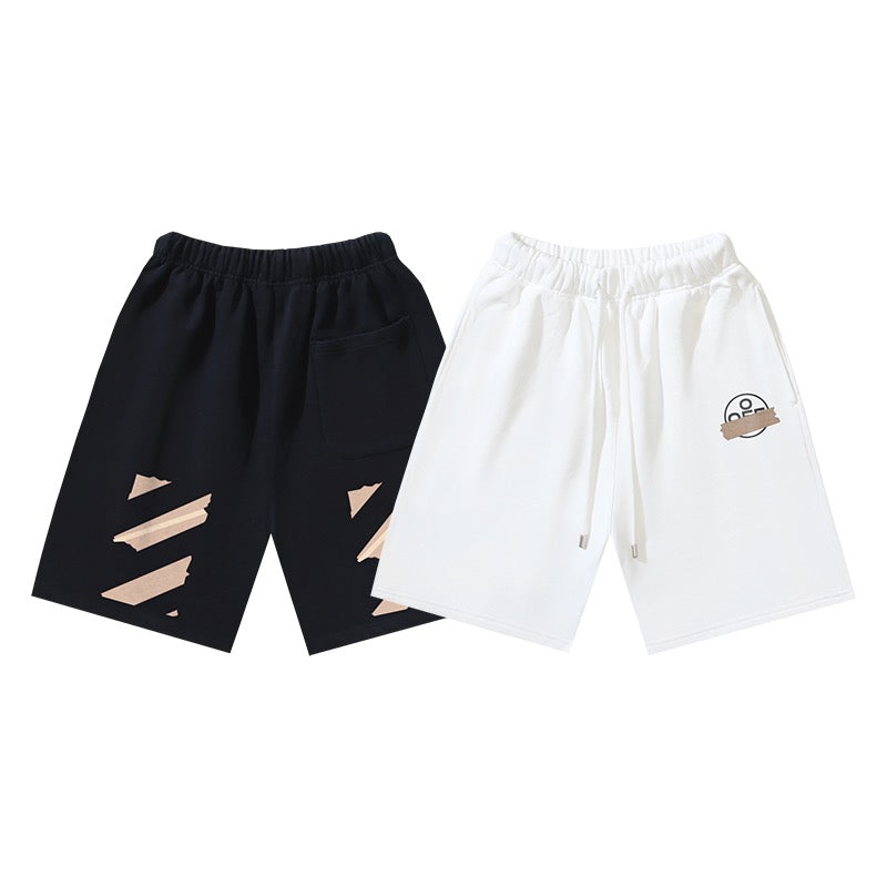 Schwarz-weiße Shorts