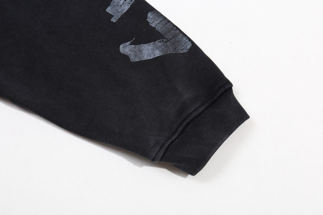 Schwarzer Hoodie