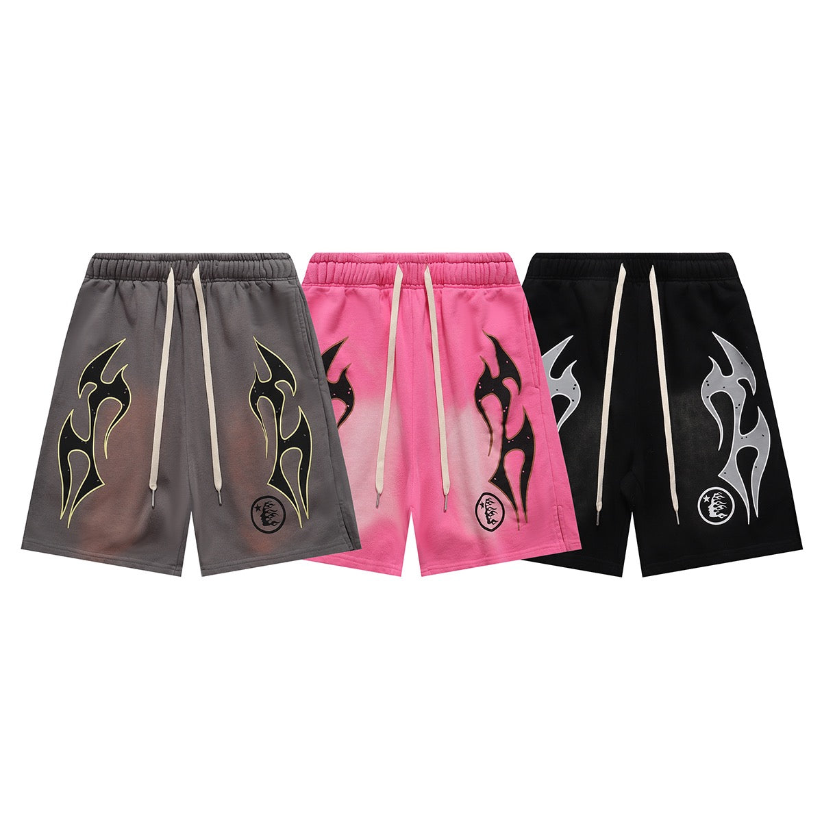 Schwarz, Braun und Pink Short