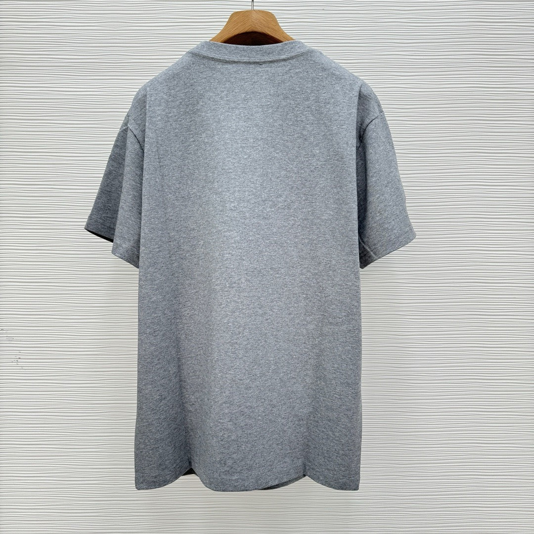 Grey and White T-shirt - FashionHype.xyz