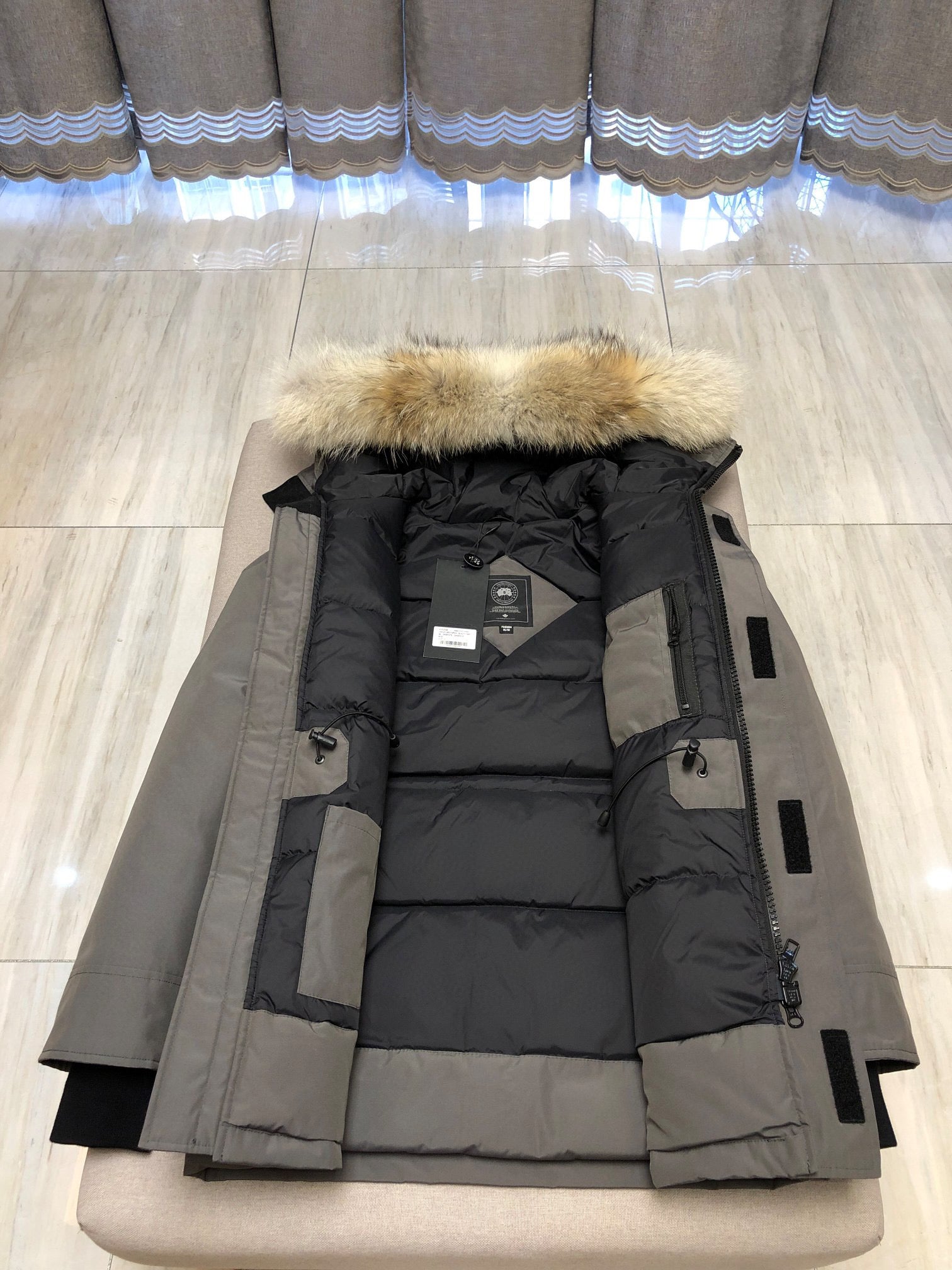 White,Grey,Blue and Black Jacket - FashionHype.xyz