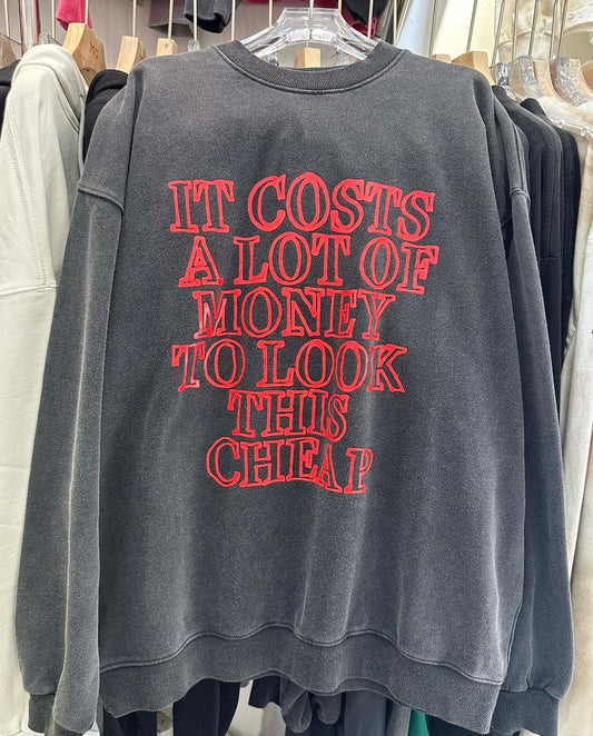 Dunkelschwarzes Sweatshirt