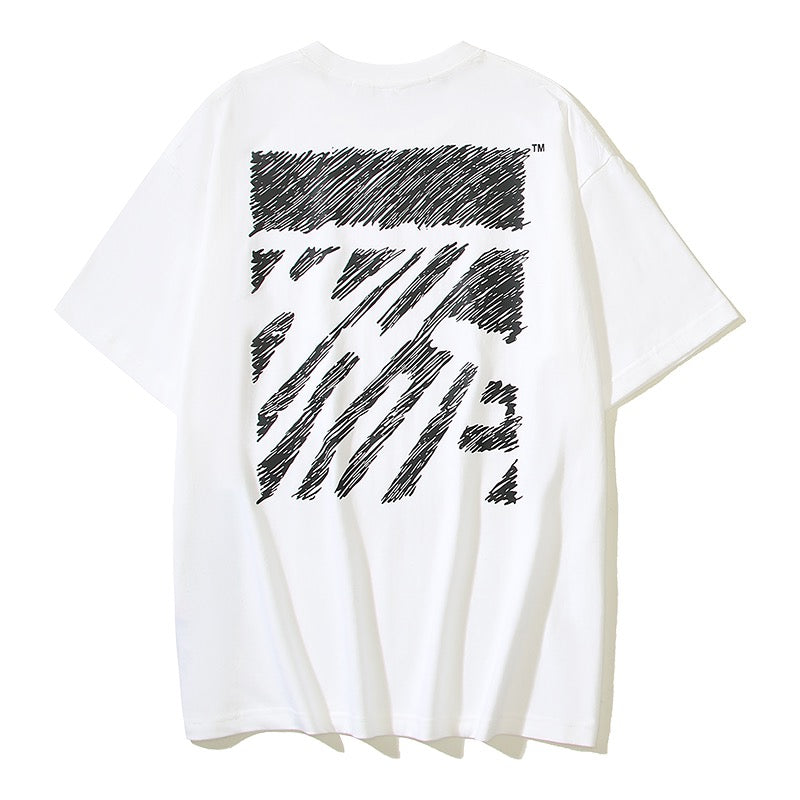 Schwarz-weißes T-Shirt