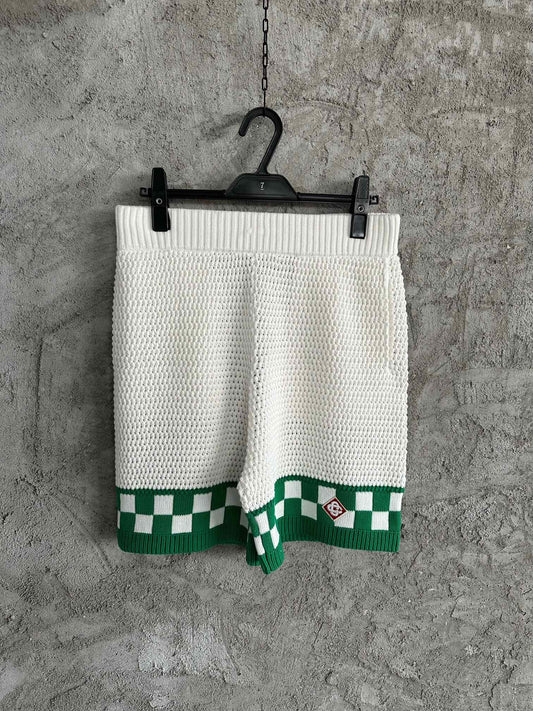 Weiß grün Short