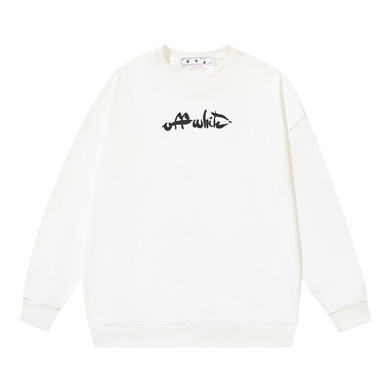 weißes und schwarzes Sweatshirt