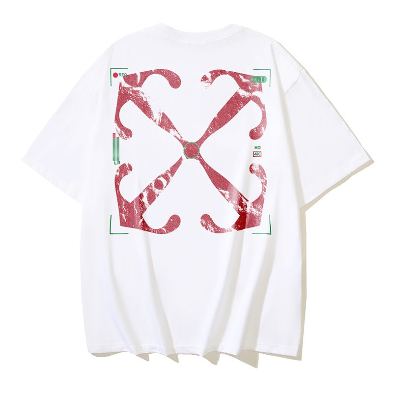 Schwarz-weißes T-Shirt