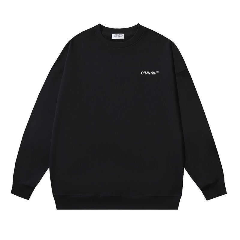 weißes und schwarzes Sweatshirt