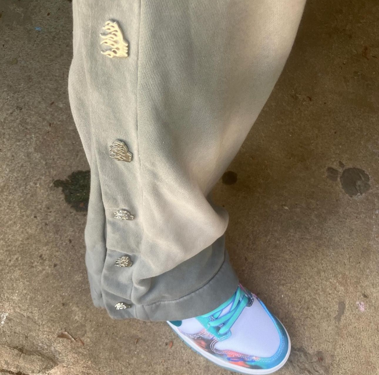 Dunkelgraue Hose