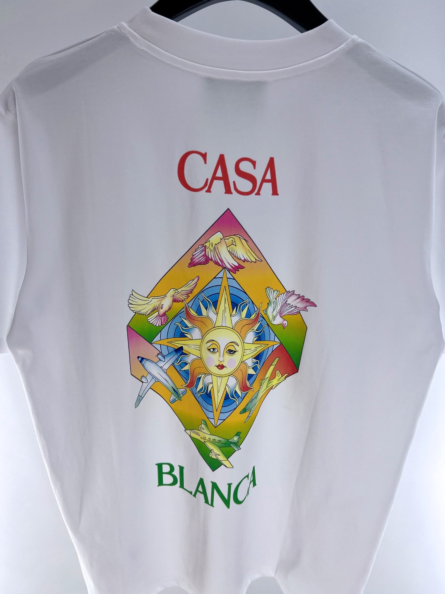Blau-weißes T-Shirt