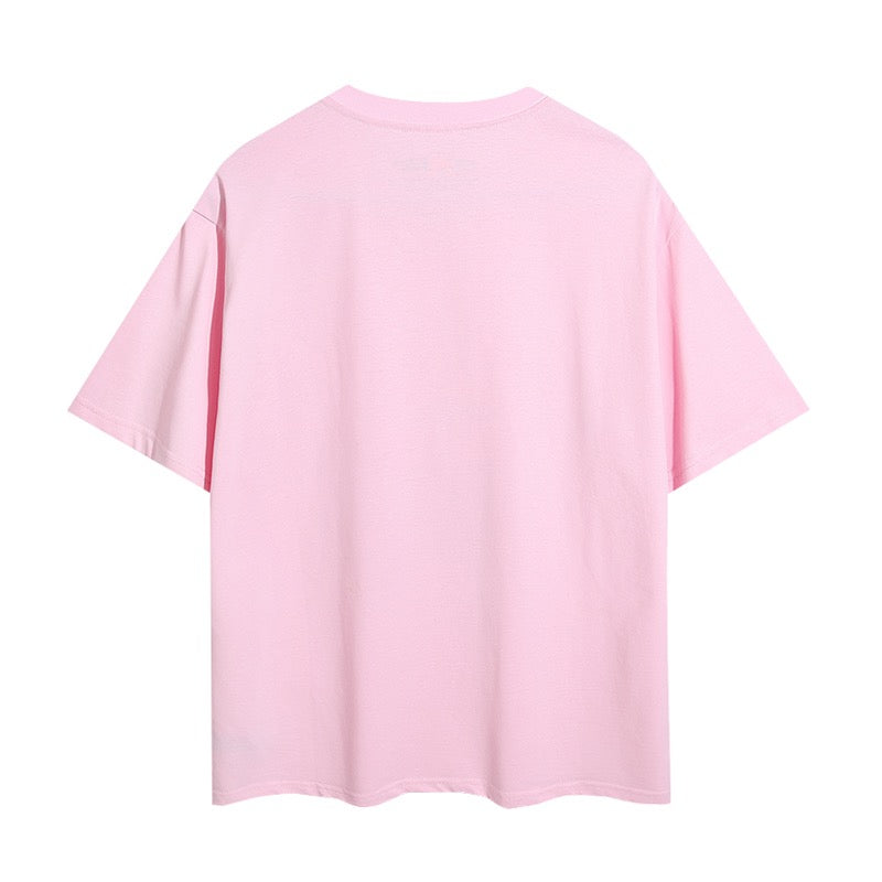 Rosa und schwarzes T-Shirt