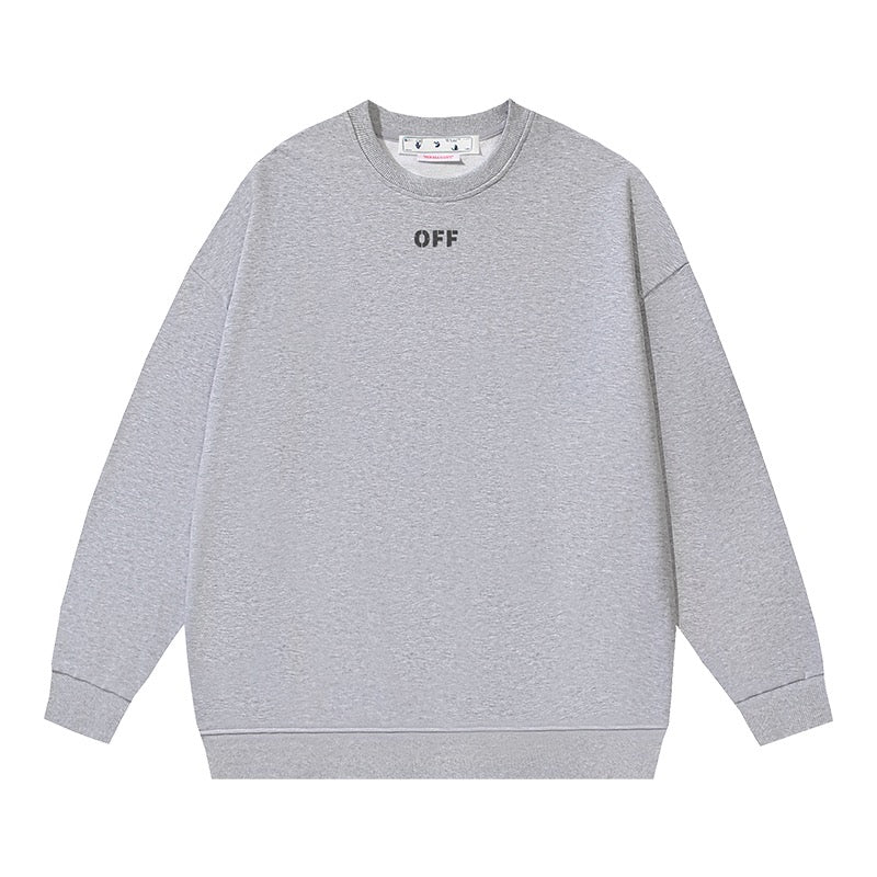 Weißes, graues und schwarzes Sweatshirt