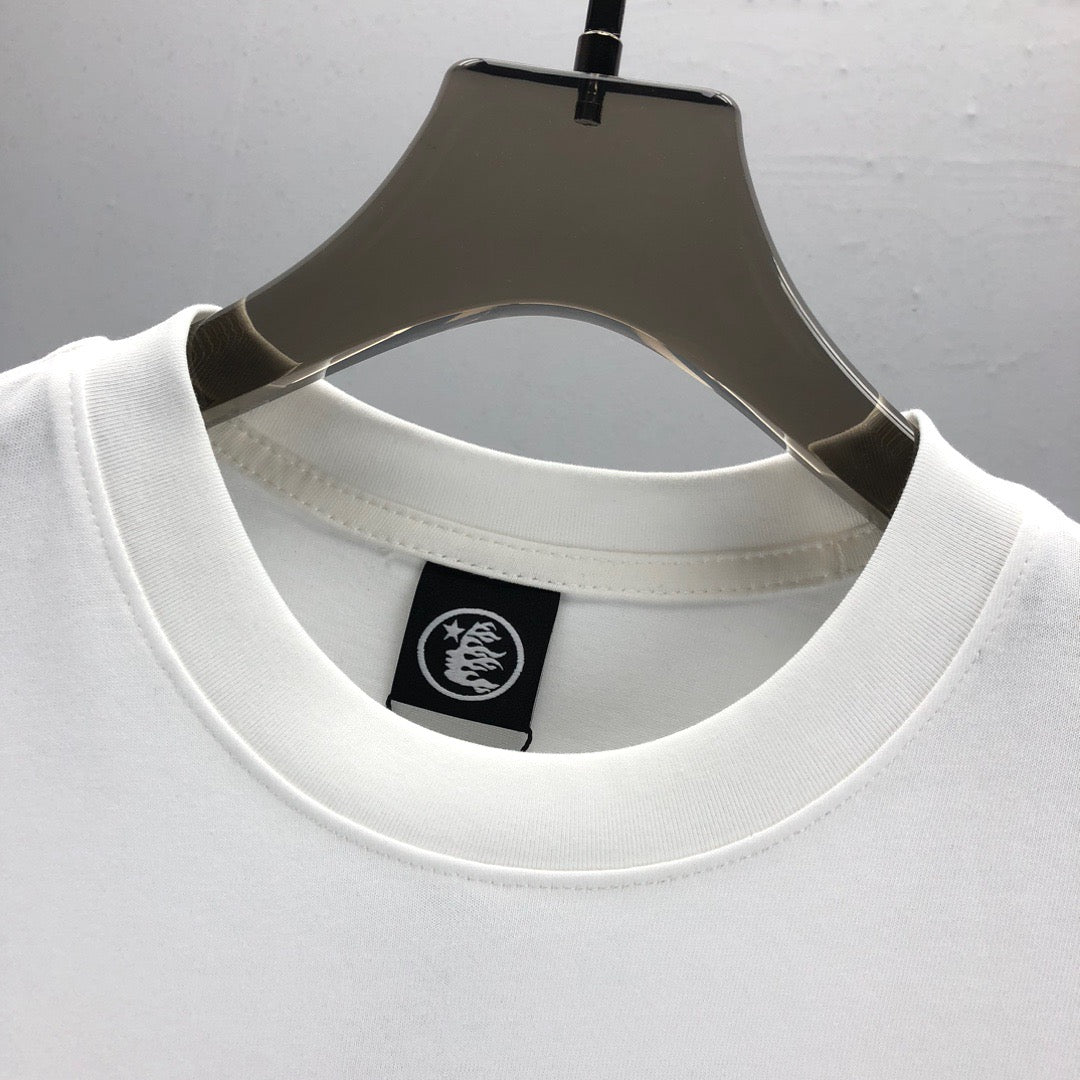 Black,White and Sky Blue T-shirt - FashionHype.xyz