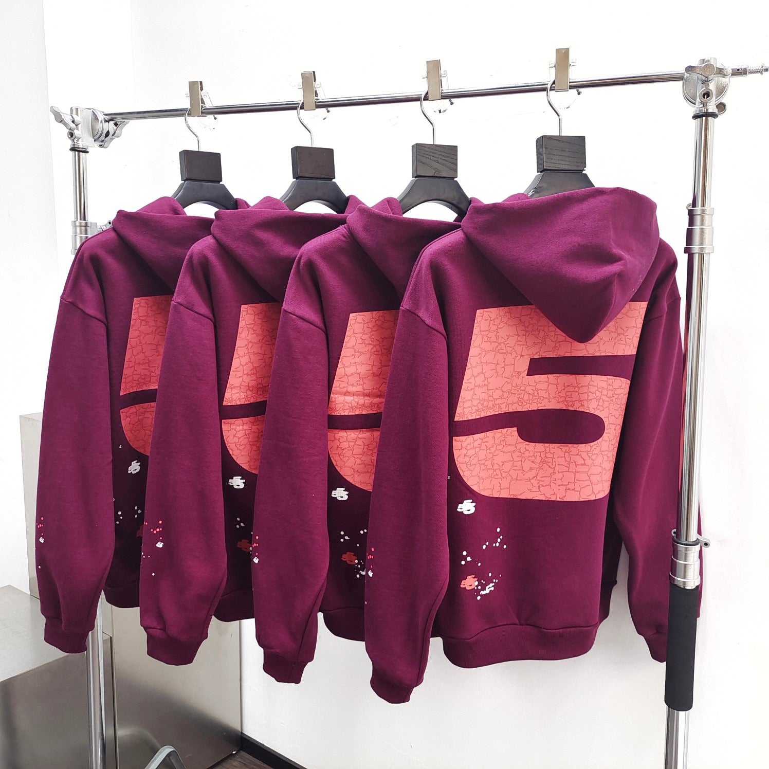 Rosaroter Hoodie