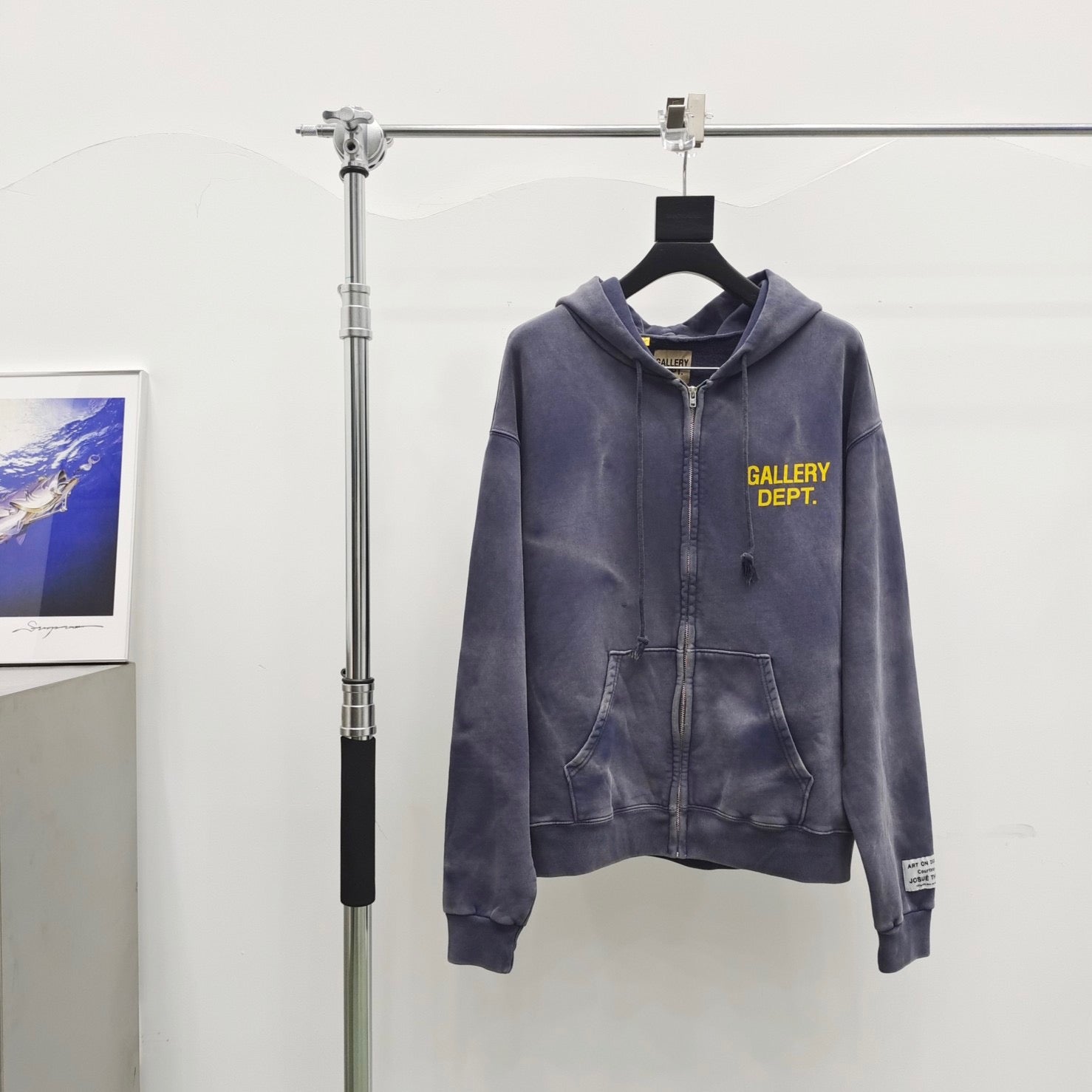 Blaue Jacke