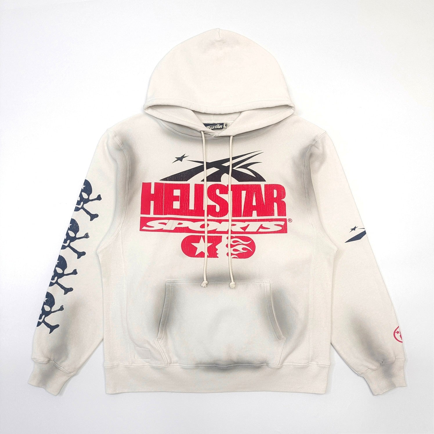 Dunkelweißer Hoodie