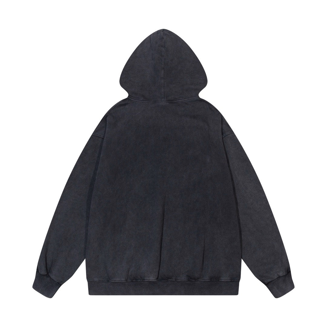 Dunkelschwarzer Hoodie