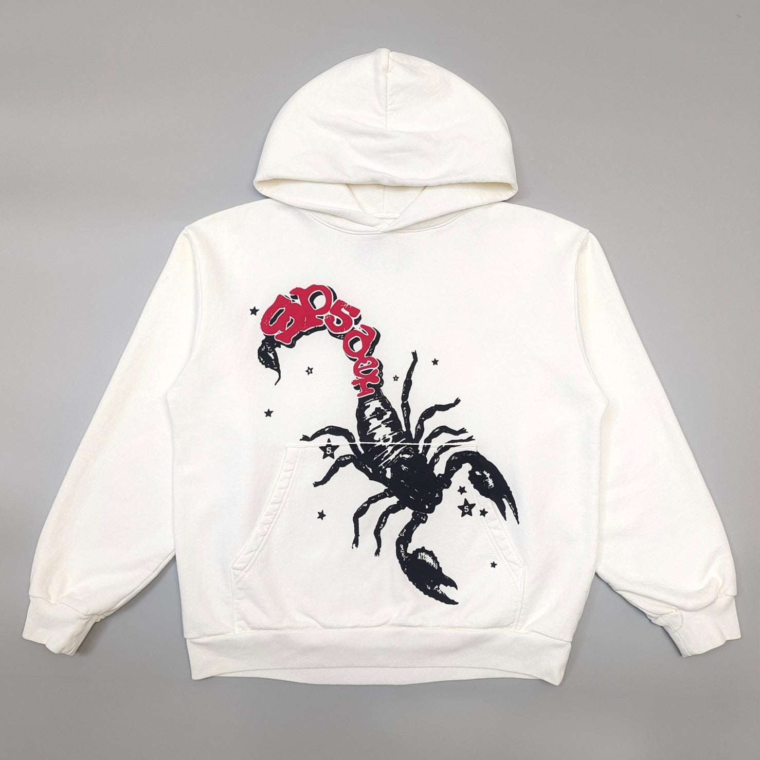 Weißer Hoodie