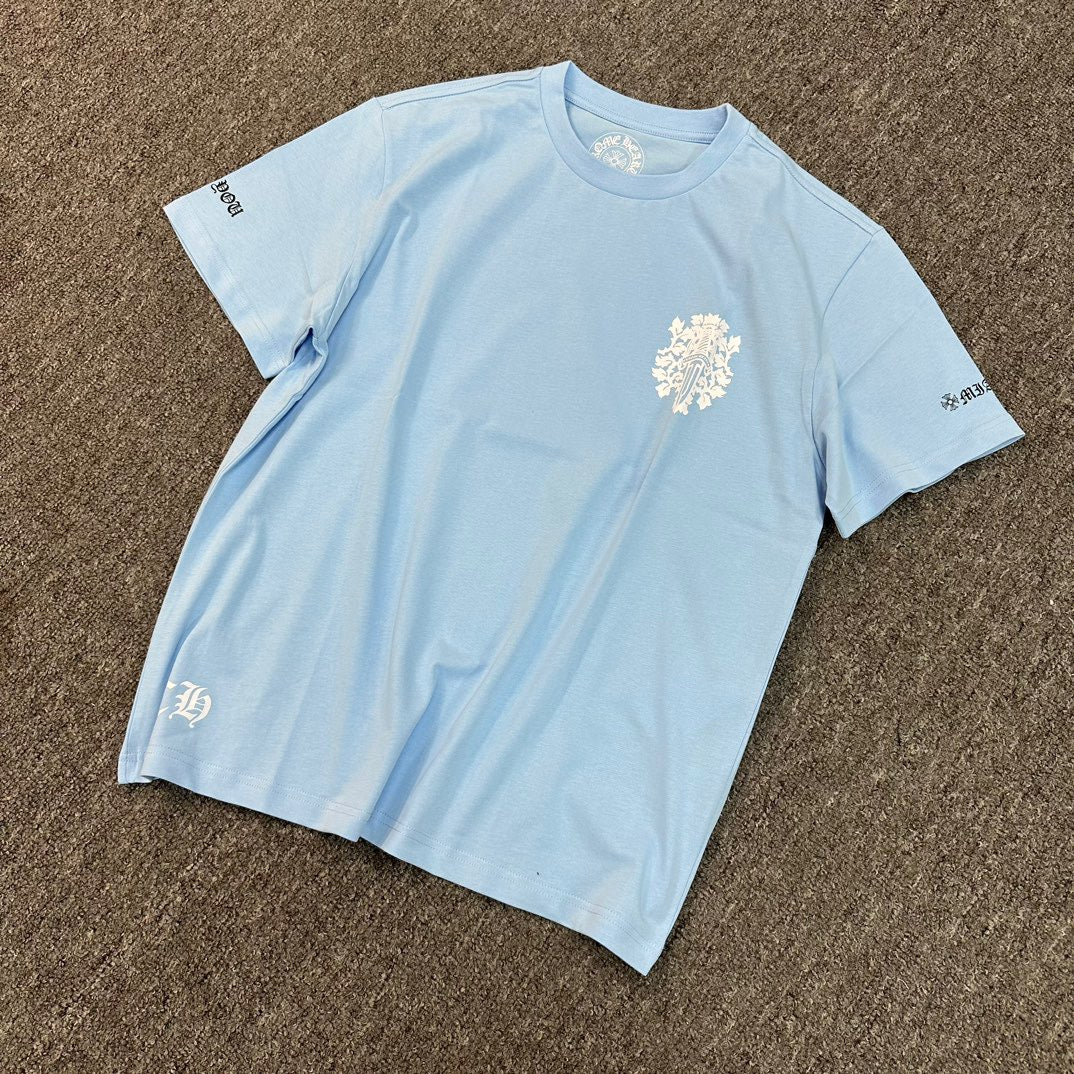 Himmelblaues T-Shirt – Größe XXL