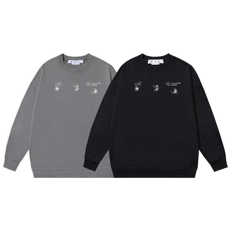 Graues und schwarzes Sweatshirt