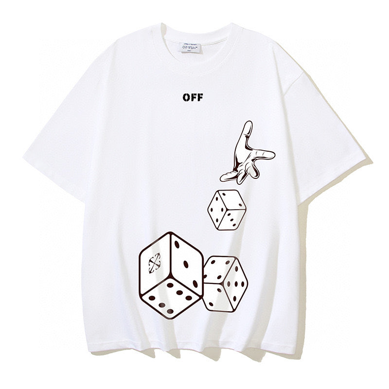 Schwarz-weißes T-Shirt