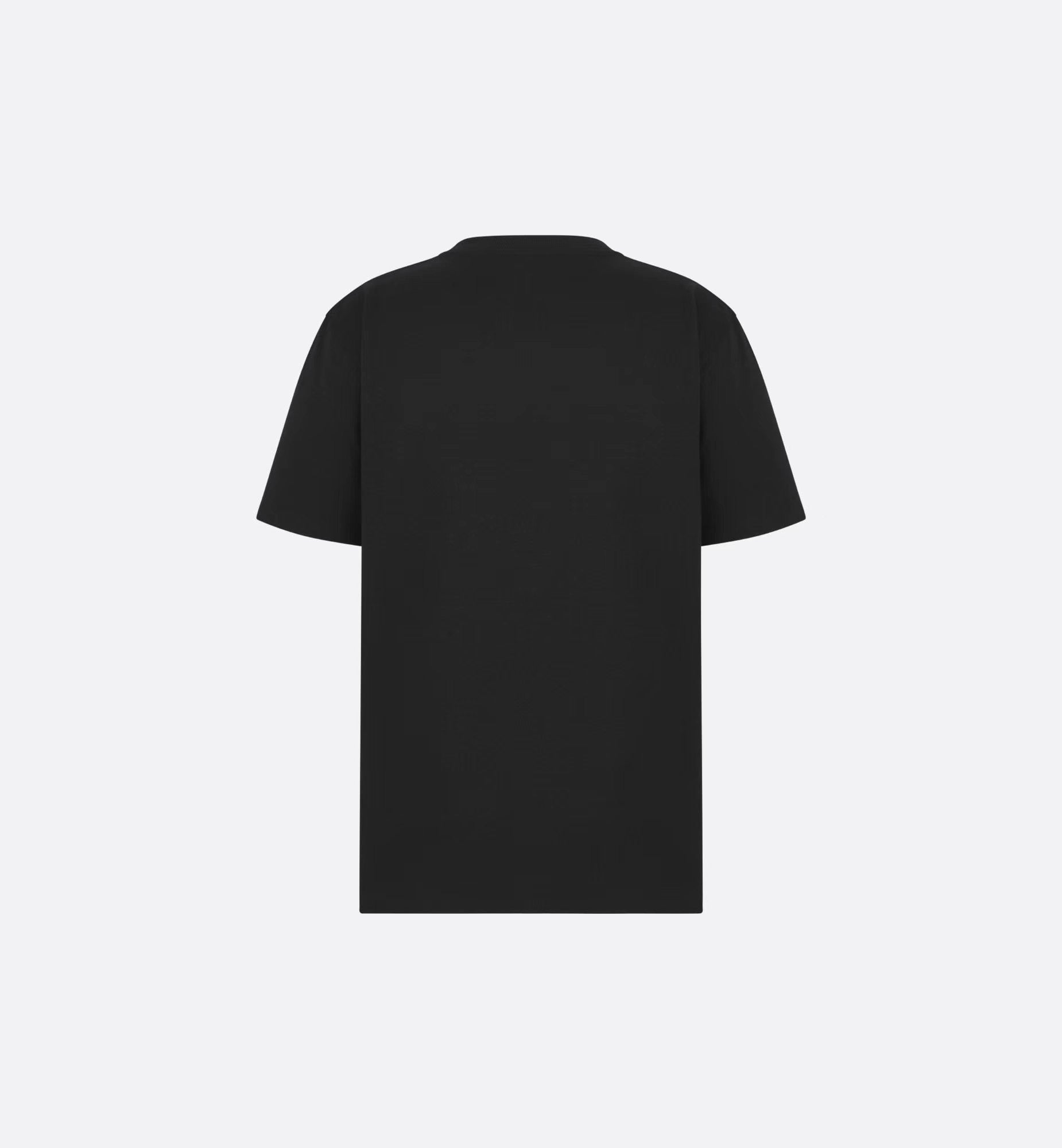 Schwarzes, weißes und blaues T-Shirt