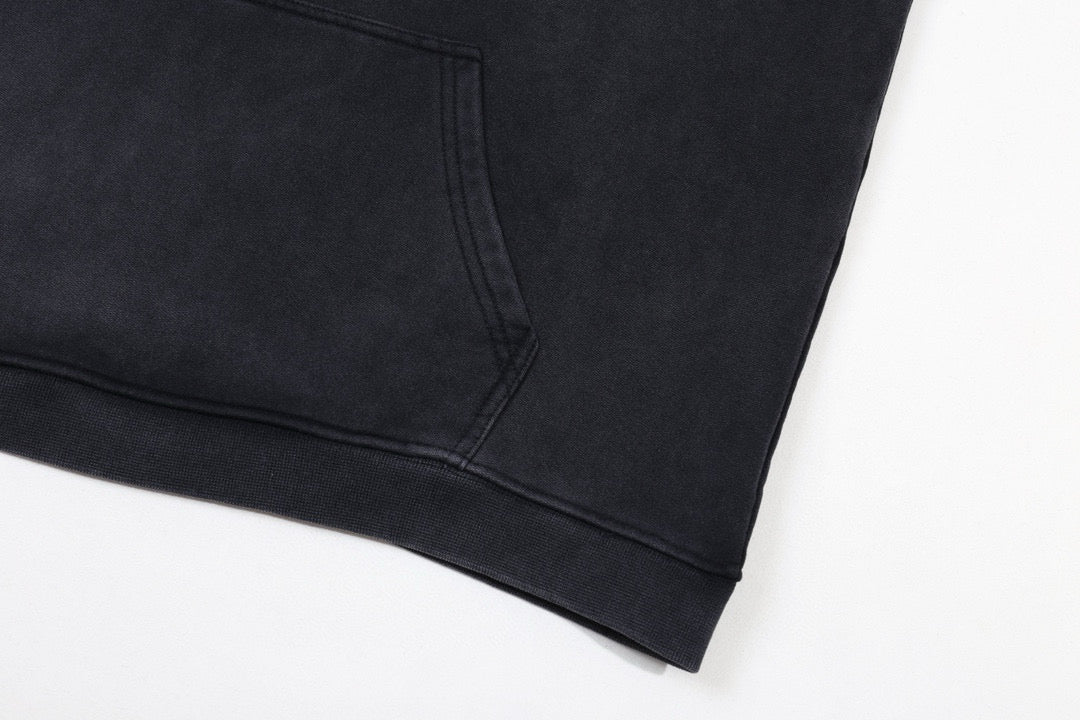 Schwarzer Hoodie