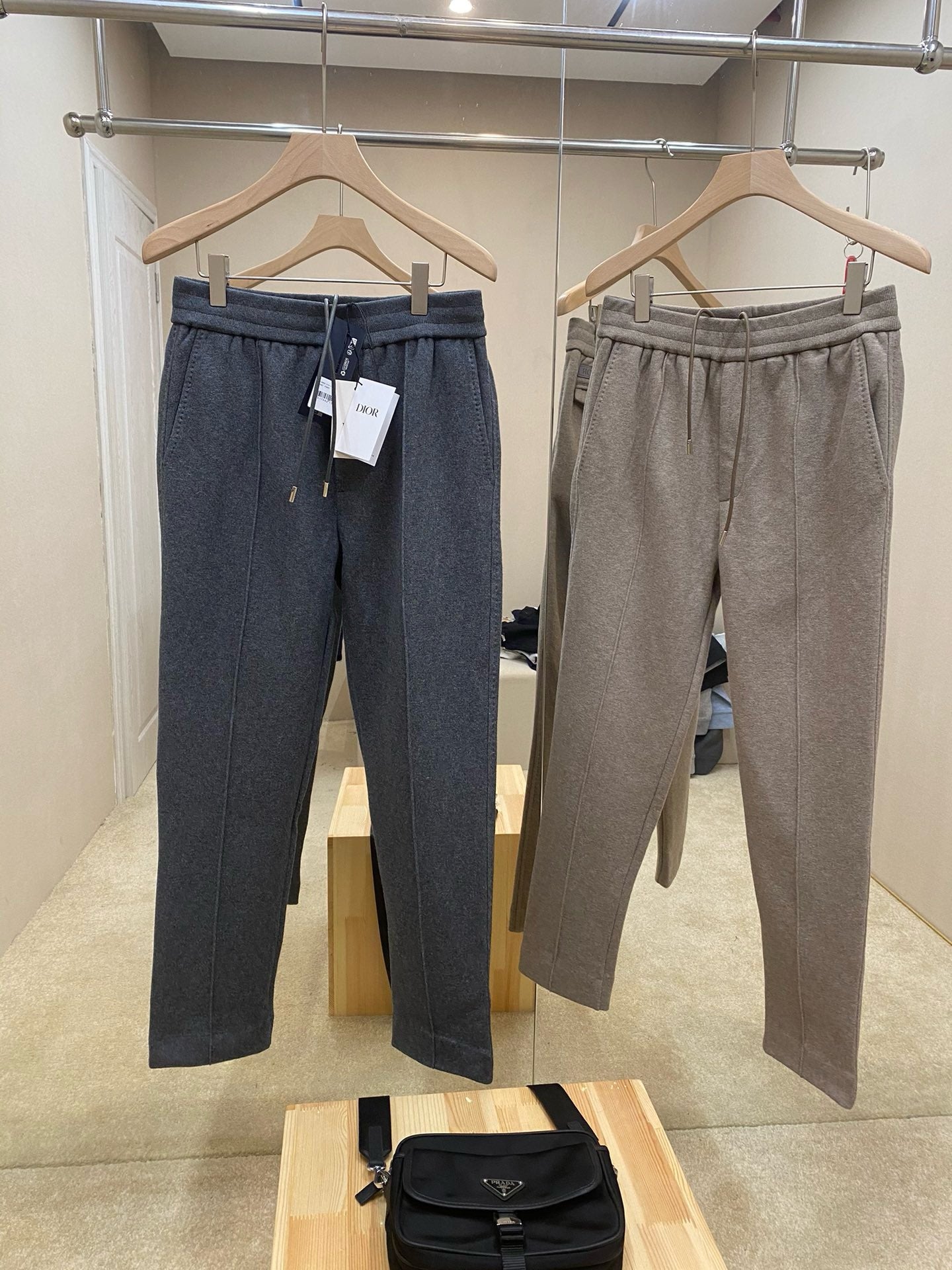 Dark black and Khaki Pant - FashionHype.xyz