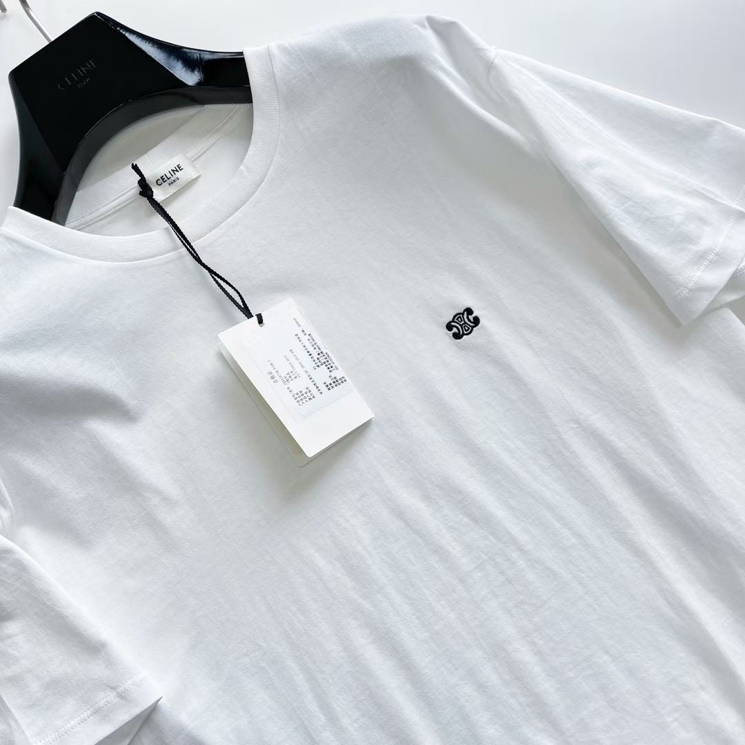 Schwarz-weißes T-Shirt