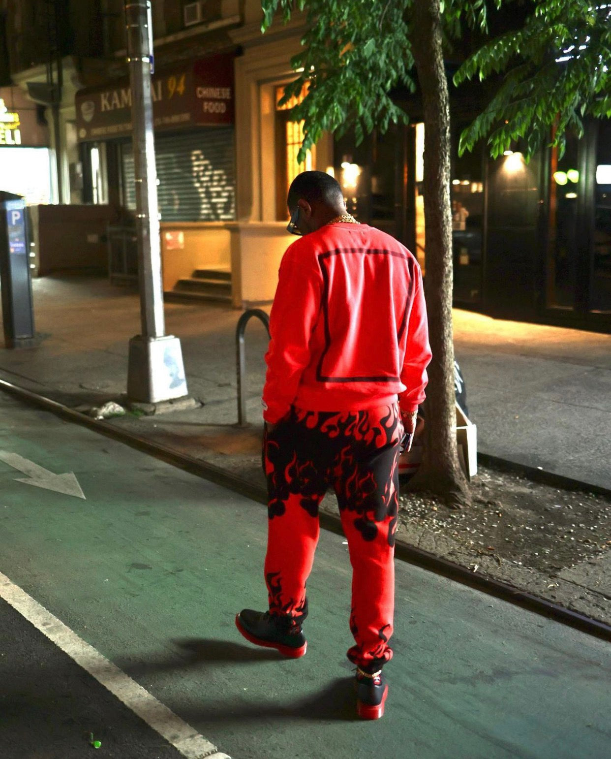 Red black Pant - FashionHype.xyz