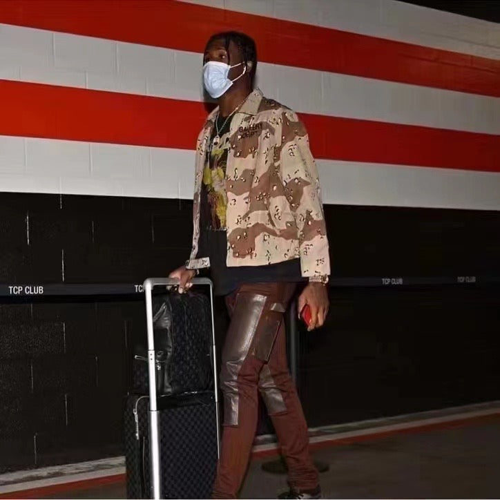 سترة رمادية بنية