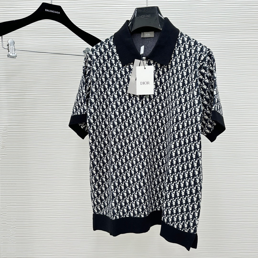 Dark blue and Green Polo - FashionHype.xyz