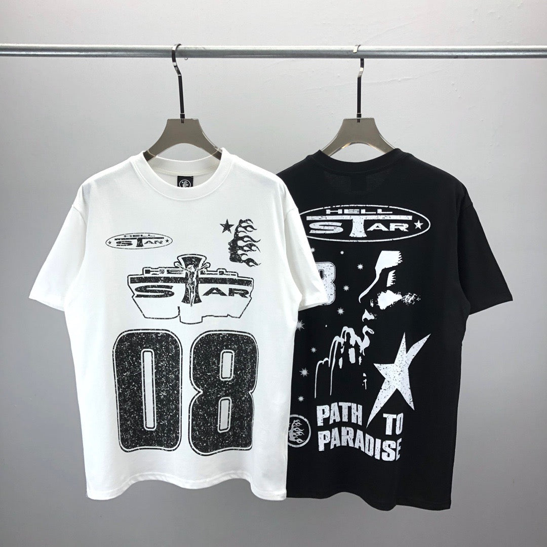 Schwarz-weißes T-Shirt