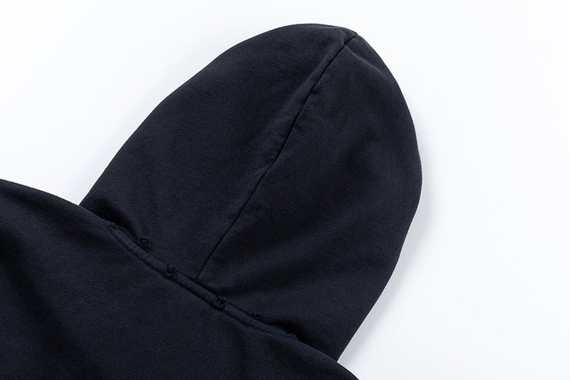 Schwarzer Hoodie