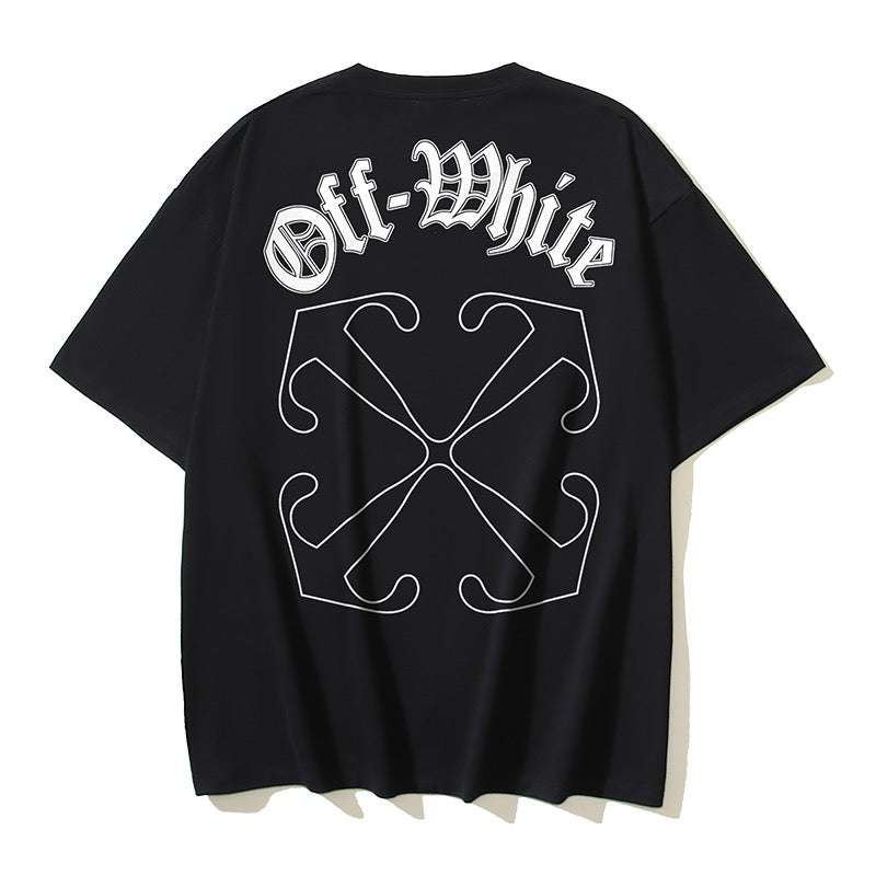Schwarz-weißes T-Shirt