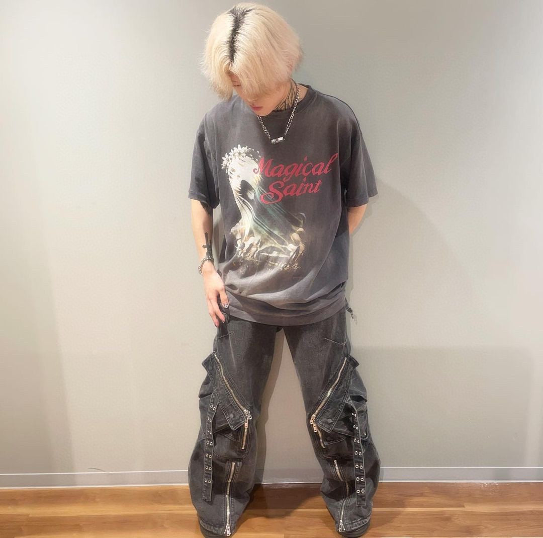 Dunkelschwarzes T-Shirt