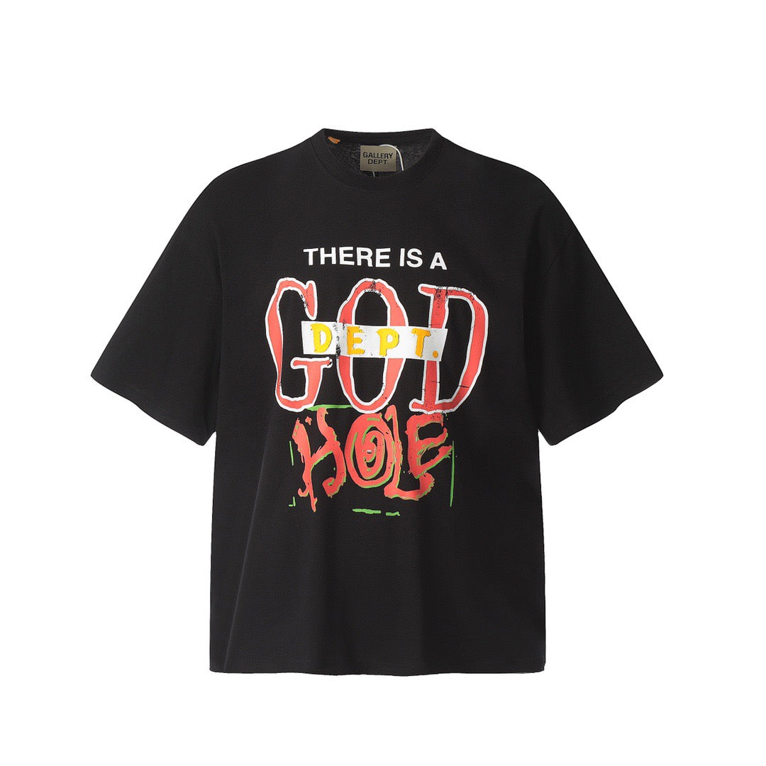 Schwarzes, weißes und hellrosa T-Shirt