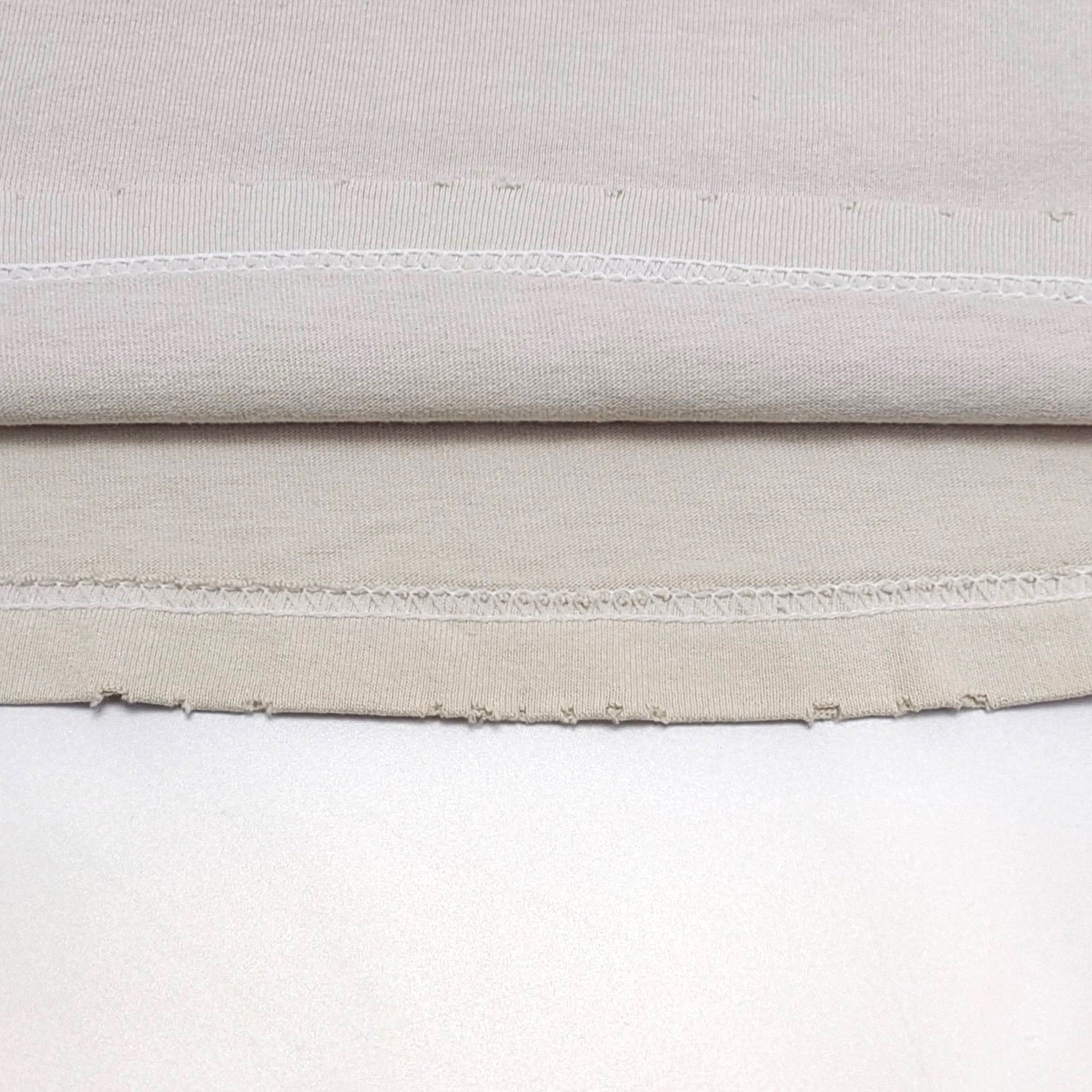 White and Beige grey T-shirt - FashionHype.xyz