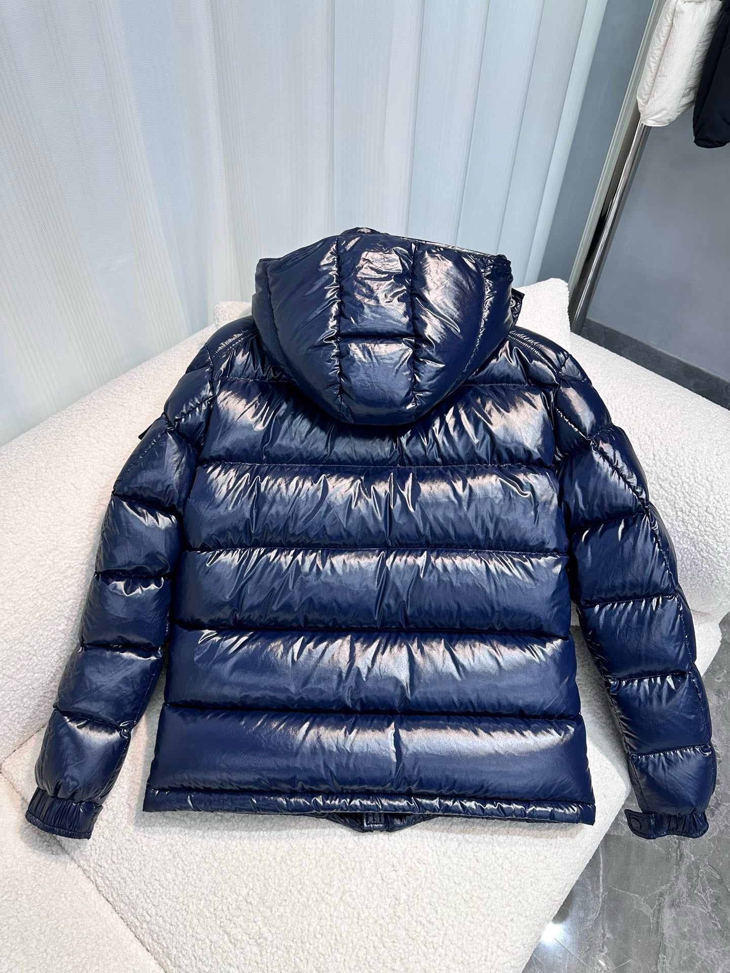 Blaue Jacke